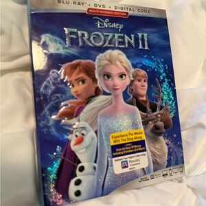 Disney Frozen II Blu-ray with Sparkling Blue Cover